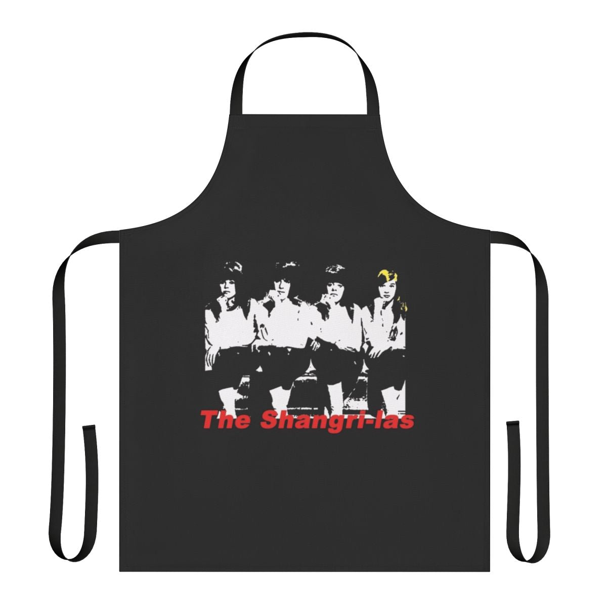 Vintage-style apron featuring a graphic inspired by the 1960s girl group The Shangri-Las