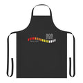 Retro-inspired 808 State apron featuring a Roland TR-808 drum machine design in red, orange, and yellow shades