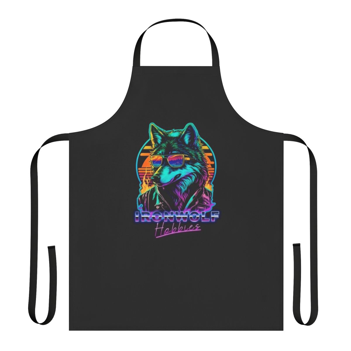 Retro-inspired apron featuring a space marine design for hobby and craft enthusiasts