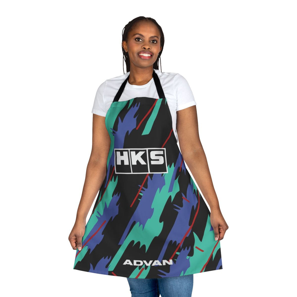 Hks Super Oil Retro Livery Apron for Automotive Enthusiasts