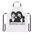 Retro-inspired barracuda graphic apron in vintage 1970s americana style