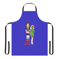 Retro inspired apron featuring the iconic cartoon character Captain Kremmen from the Kenny Everett television show.