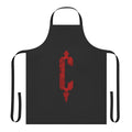 Castlevania-inspired apron featuring the Belmont clan symbol and characters