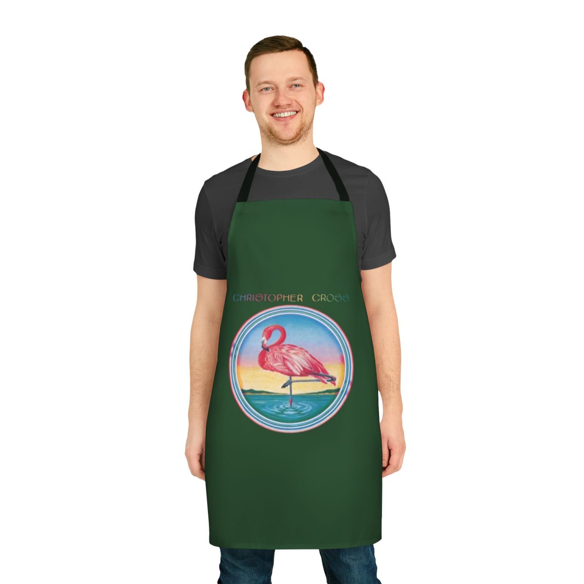 Soft, Vintage-Style Apron Featuring Christopher Cross Music