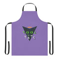 Geometric-patterned apron inspired by the iconic "Cool For Cats" album cover