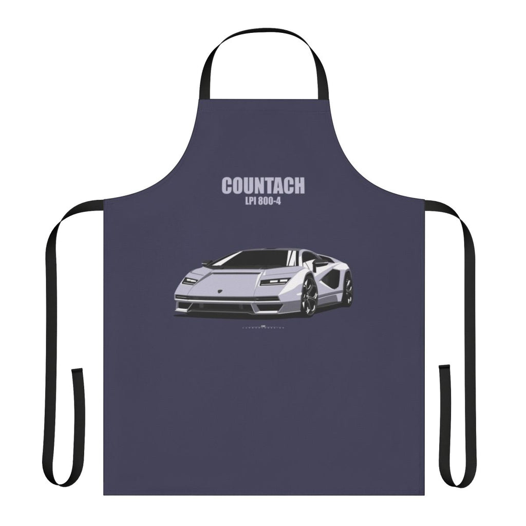 Countach LPI 800-4 inspired automotive apron for car enthusiasts