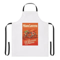 Retro-inspired cycling apron with Milan-San Remo cycling race design