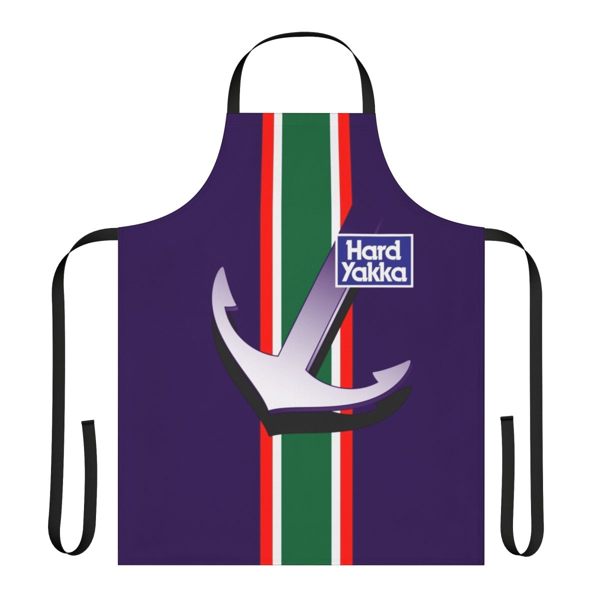 Retro-inspired Dockers apron featuring the iconic Fremantle Dockers colors and logo