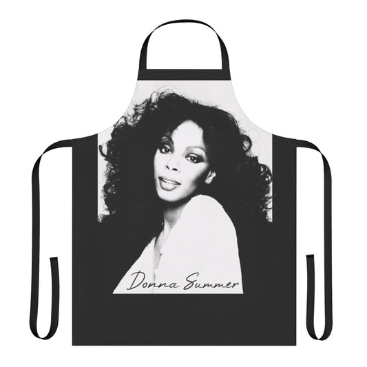 Vintage-style apron featuring Donna Summer, the iconic disco music artist