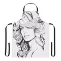 Stylish retro-inspired apron featuring Farrah Fawcett's iconic 70s look