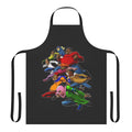A vibrant apron featuring the iconic characters from the classic 70s cartoon series "Fat Albert and the Gang"