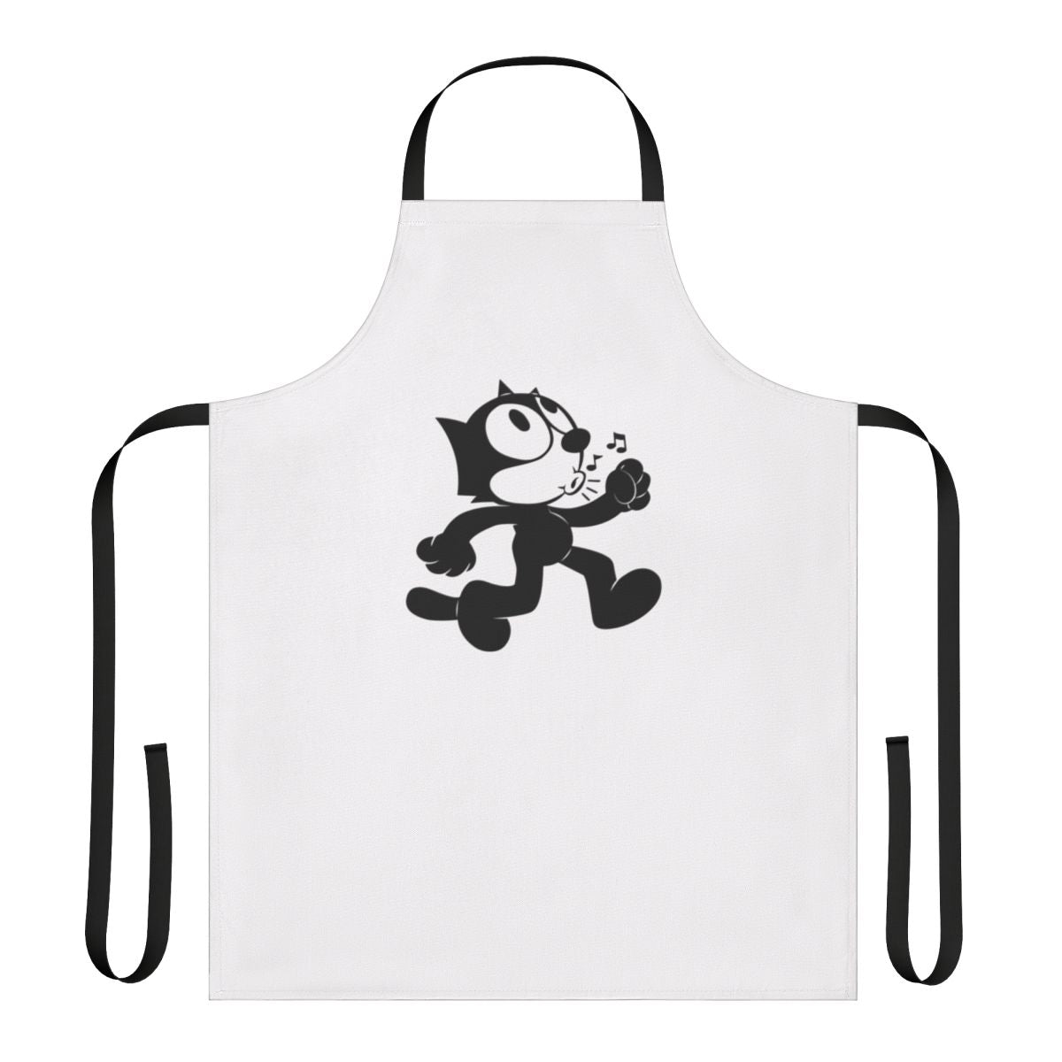 Vintage-style apron featuring the iconic cartoon character Felix the Cat