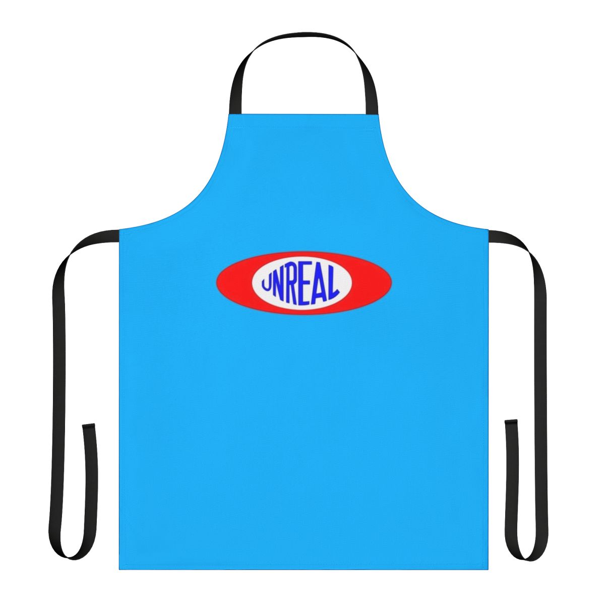 Vibrant, retro-styled 'Game On' apron featuring a playful, surreal design inspired by 1970s pop art and gaming culture.
