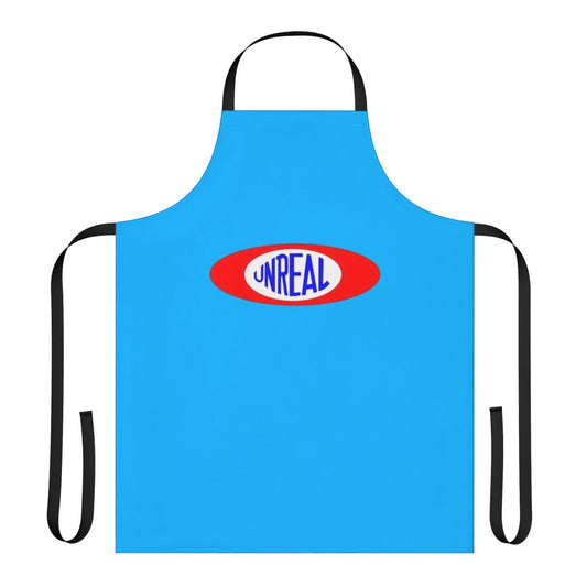 Vibrant, retro-styled 'Game On' apron featuring a playful, surreal design inspired by 1970s pop art and gaming culture.