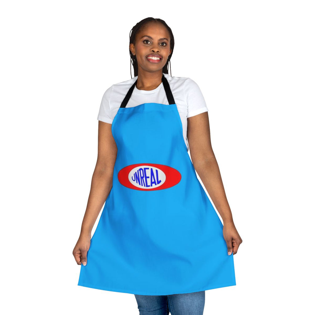 Vibrant, retro-styled 'Game On' apron featuring a playful, surreal design inspired by 1970s pop art and gaming culture.
