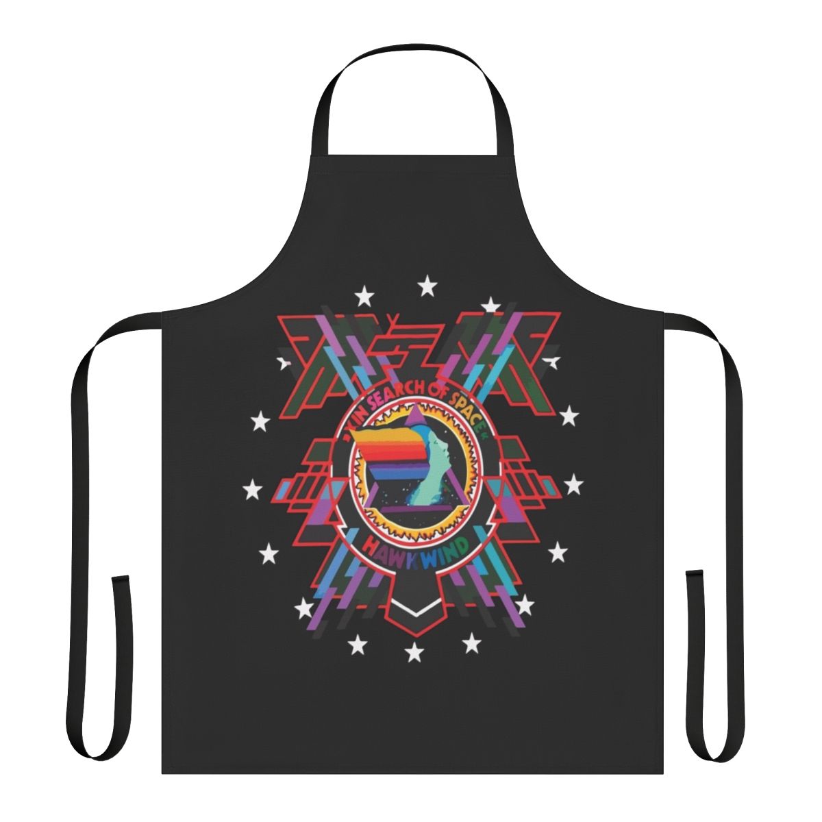 Hawkwind "In Search of Space" album cover inspired apron