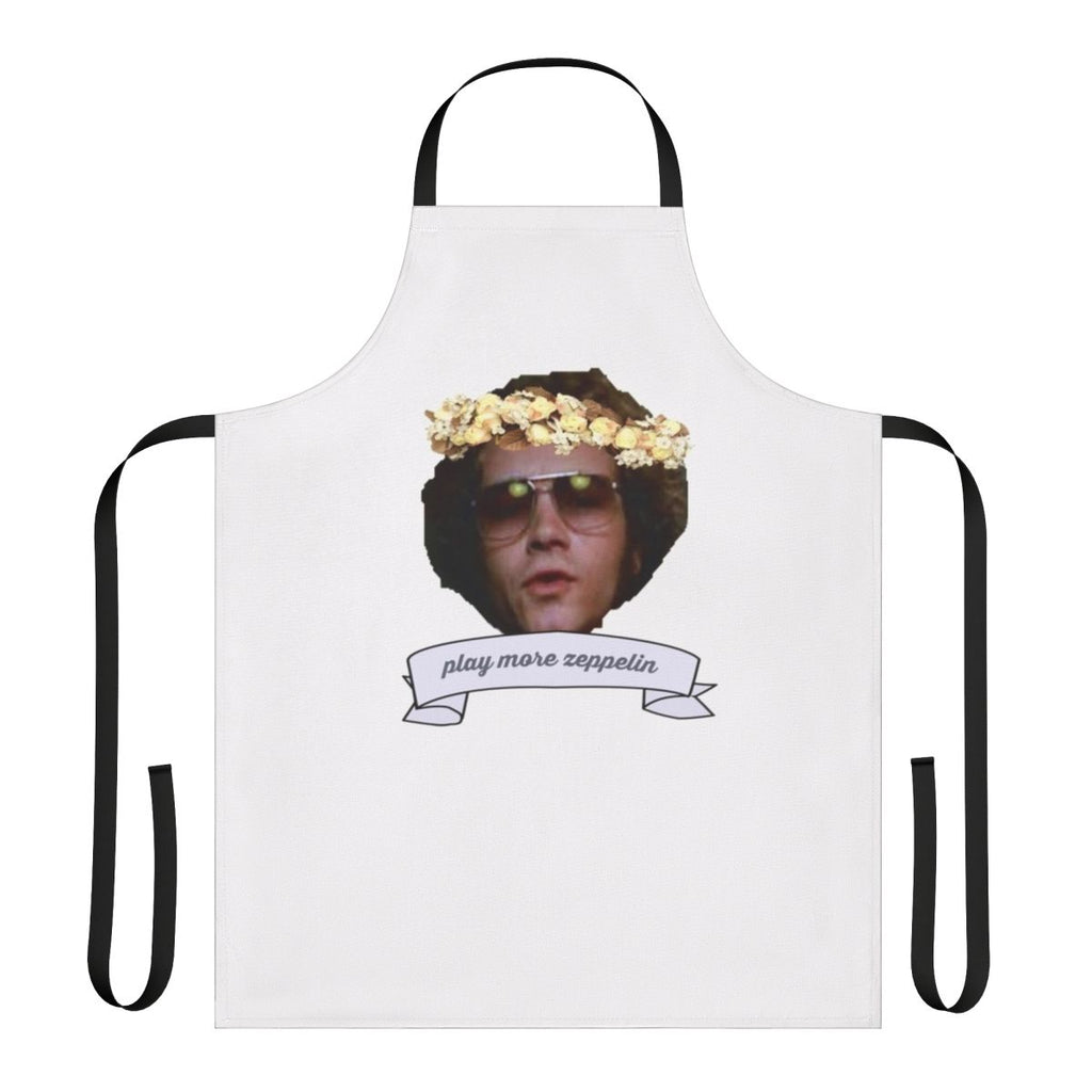 Stylish Hyde-inspired apron with psychedelic Led Zeppelin artwork