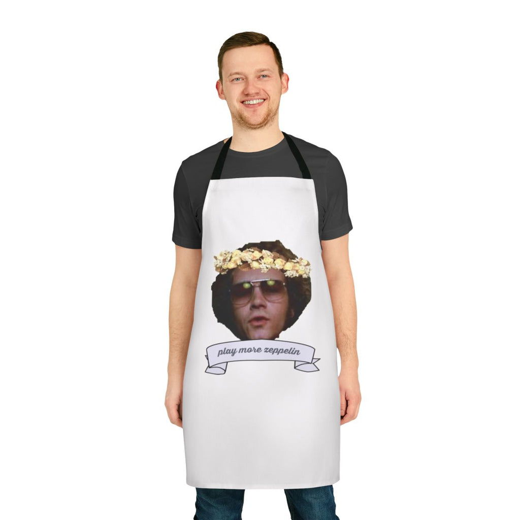 Stylish Hyde-inspired apron with psychedelic Led Zeppelin artwork