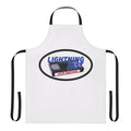 Retro-inspired apron featuring the "Lightning Fast VCR Repair" logo from Red Letter Media