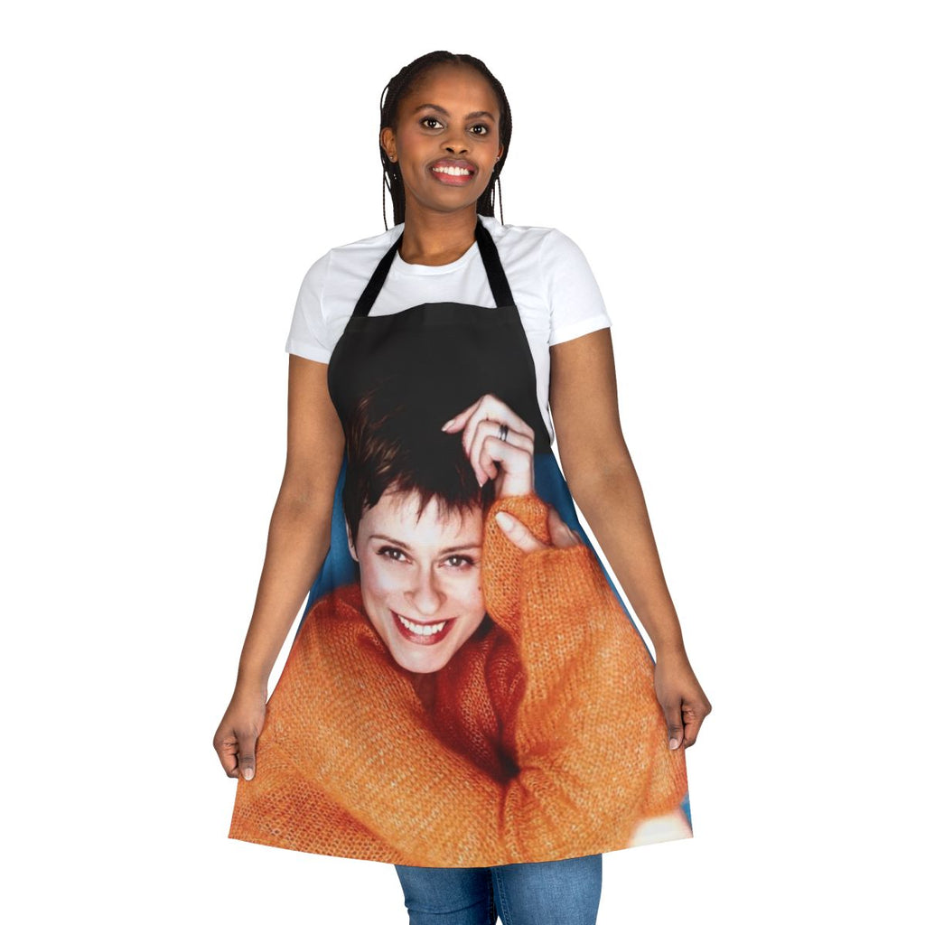 Stylish apron featuring the image of renowned singer Lisa Stansfield