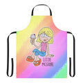 Vintage-style apron featuring the iconic Lizzie McGuire cartoon character