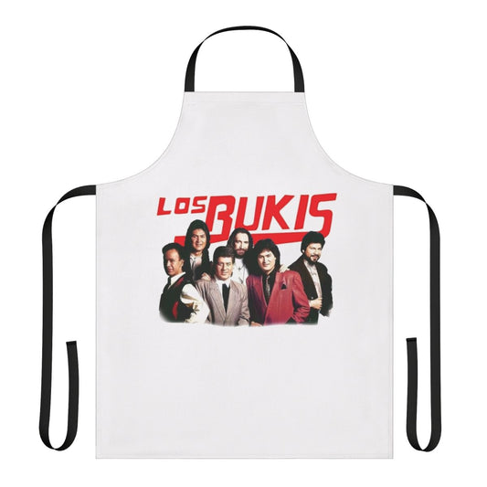 Retro-inspired apron featuring the iconic Mexican pop group Los Bukis