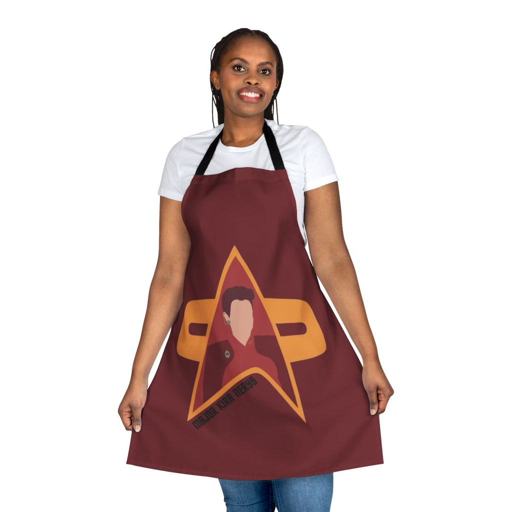 Retro-inspired apron featuring Major Kira Nerys from Star Trek: Deep Space Nine
