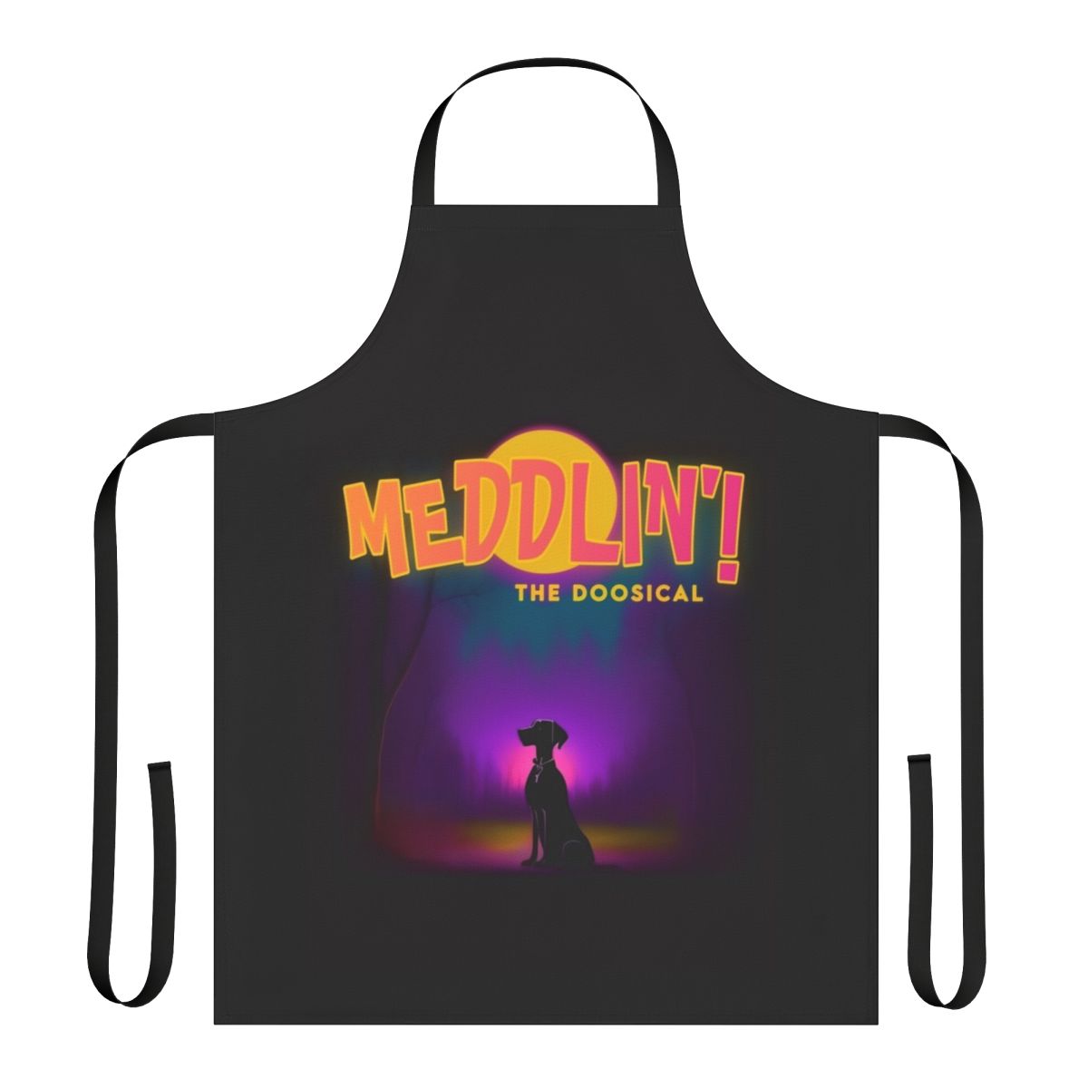 A stylish and durable meddlin' apron with a vintage-inspired design, perfect for cooking and baking enthusiasts.