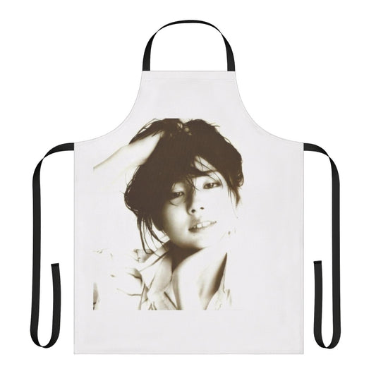 Retro-inspired apron featuring Miki Matsubara's 'Stay With Me' design