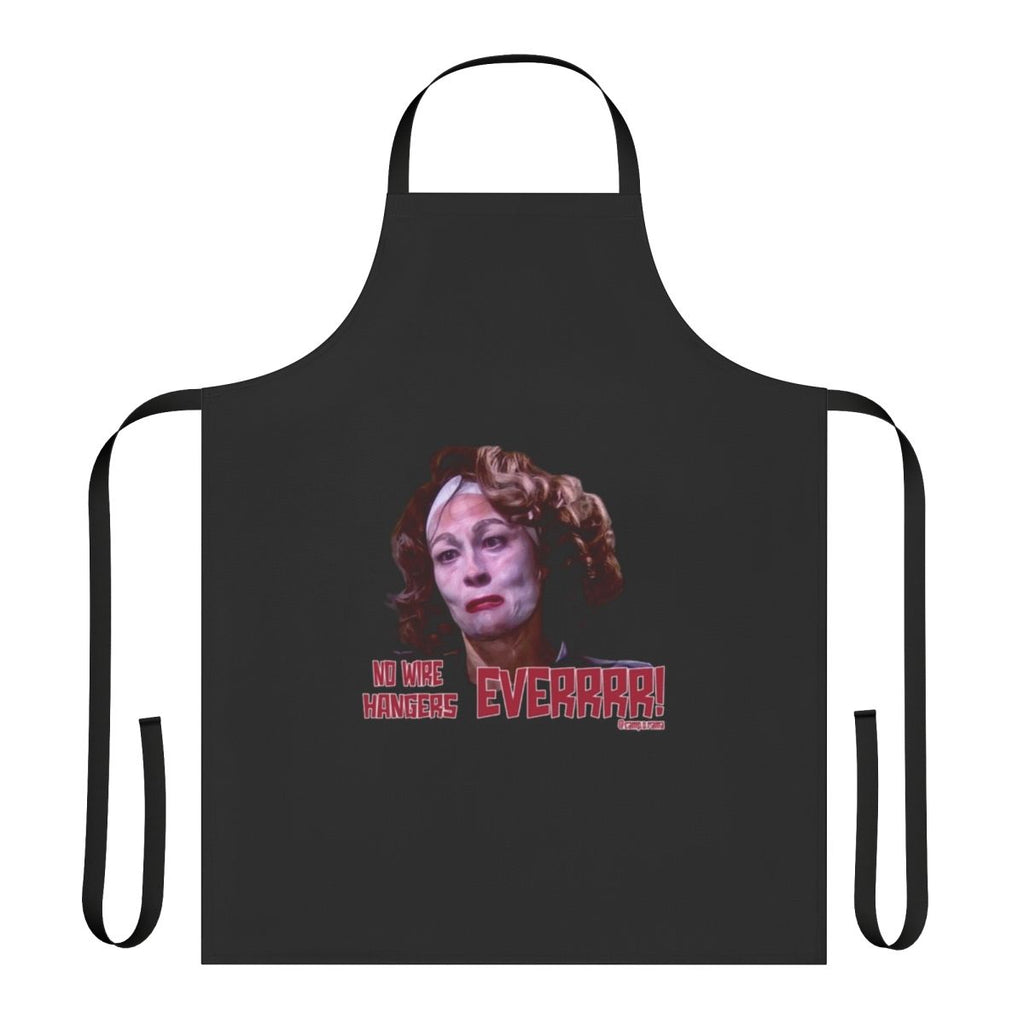 Retro-inspired black and white "Mommie Dearest" themed mother's day apron with pop art design