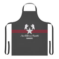 NCR Rangers-inspired apron with a minimalist video game design