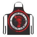 Vibrant retro-style apron featuring the iconic Foot Clan logo and ninja turtle silhouettes