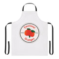 Stylish orange apron with "Emotional Oranges" band logo