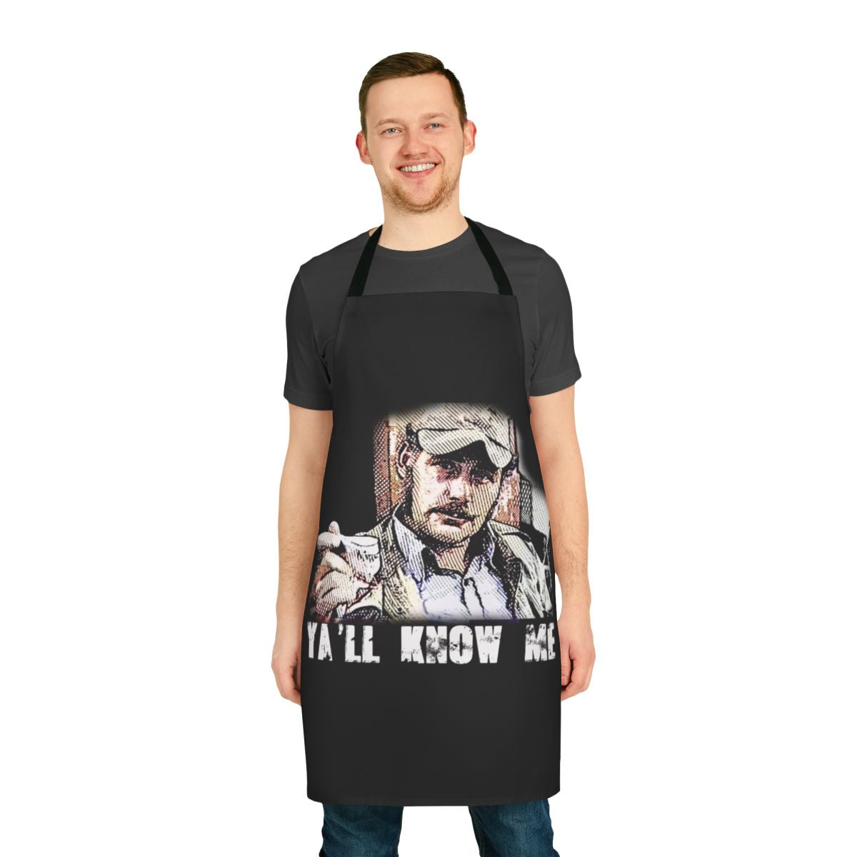 Retro-Inspired Quint Movie Apron featuring the iconic character from the classic 80s film Jaws