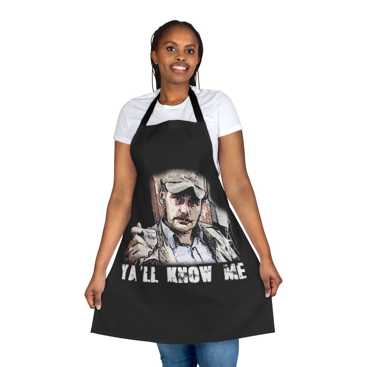 Retro-Inspired Quint Movie Apron featuring the iconic character from the classic 80s film Jaws