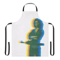 Retro-styled apron featuring an illustration of Ellen Ripley, the iconic protagonist from the Alien film franchise.