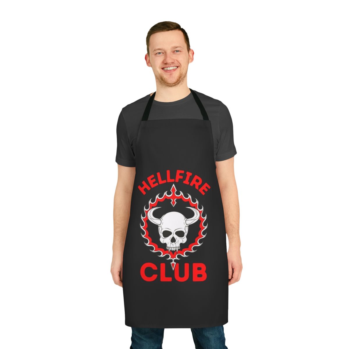 Retro Stranger Things Apron with Dustin Henderson Design