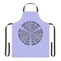 Retro-inspired apron featuring a Talking Heads-inspired design