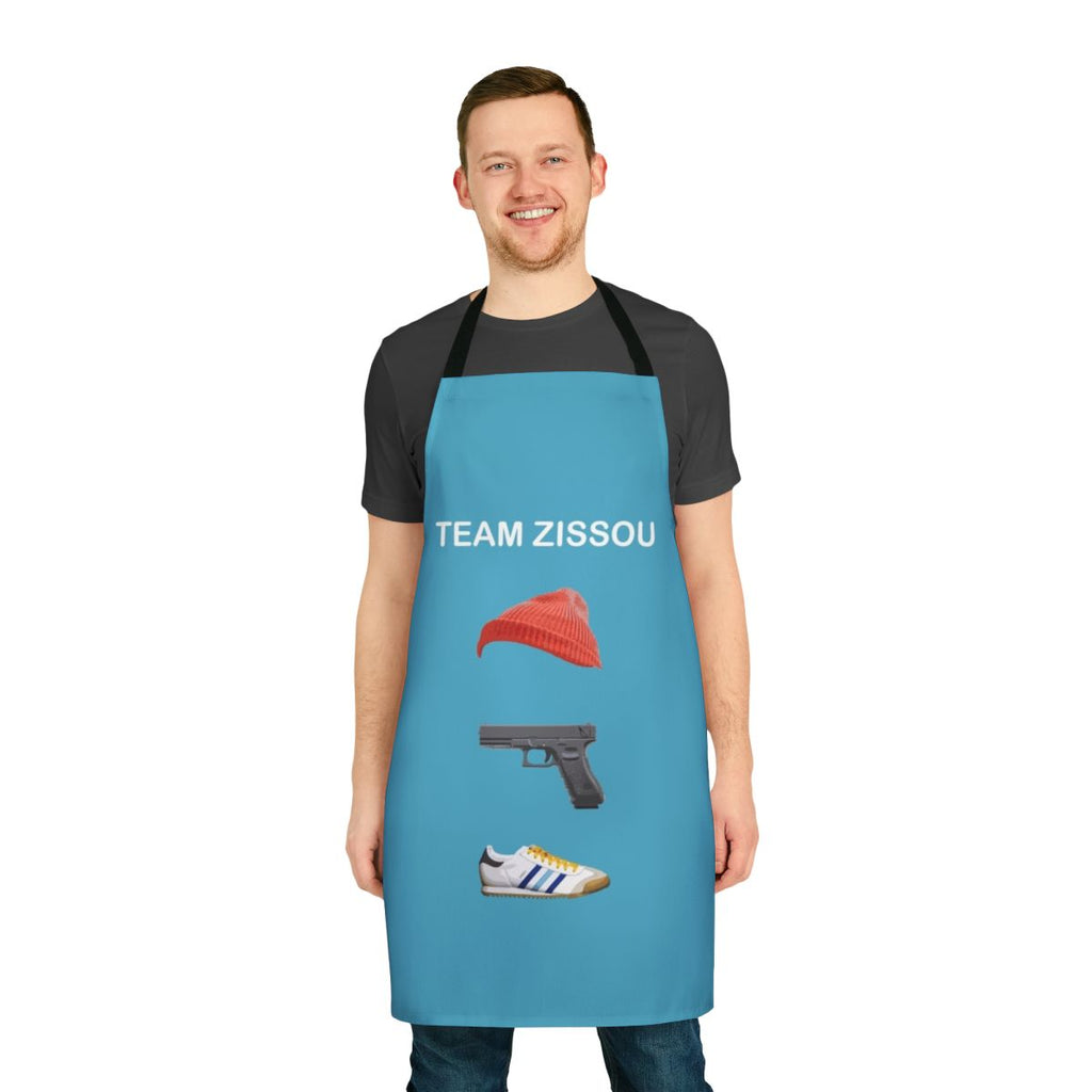 Stylish team zissou apron with vintage design inspired by the life aquatic with steve zissou