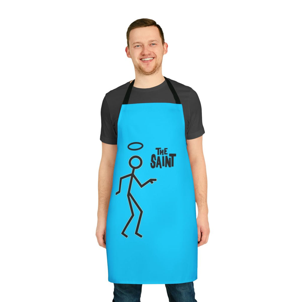 Stylish 'The Saint' retro apron with 1960s/1970s vintage design