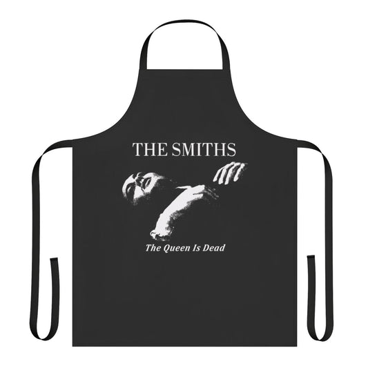 Retro-inspired apron featuring the album artwork of The Smiths' 'The Queen Is Dead'