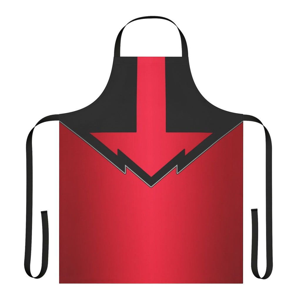 Retro-inspired time travel apron with power ranger, time force, and tokusatsu elements