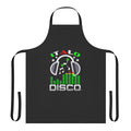 Italo Disco Black Apron with Retro Synthpop and 80s Music Vibe