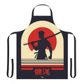 Apron featuring a retro-inspired illustration of Japanese footballer Takehiro Tomiyasu