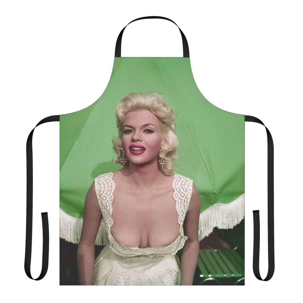 Vintage-style apron featuring a classic image of actress Jayne Mansfield