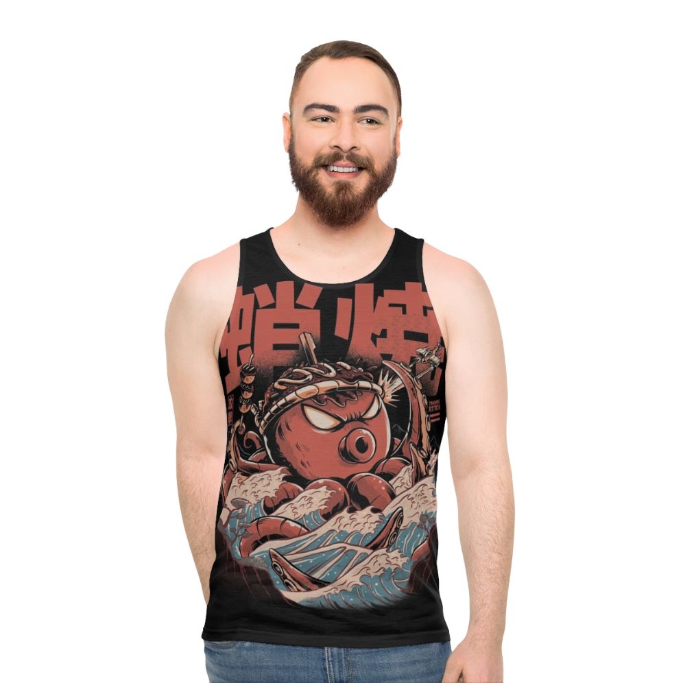 Retro kaiju monster anime tank top