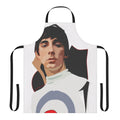 Retro Keith Moon inspired apron featuring the iconic drummer of The Who