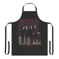 A black and white apron with the iconic Kiss band logo and Dressed To Kill album artwork.