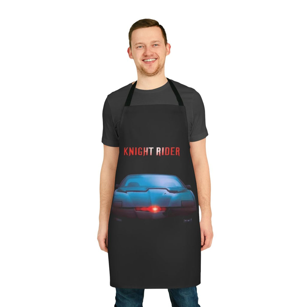 Apron featuring the iconic Knight Rider car and David Hasselhoff