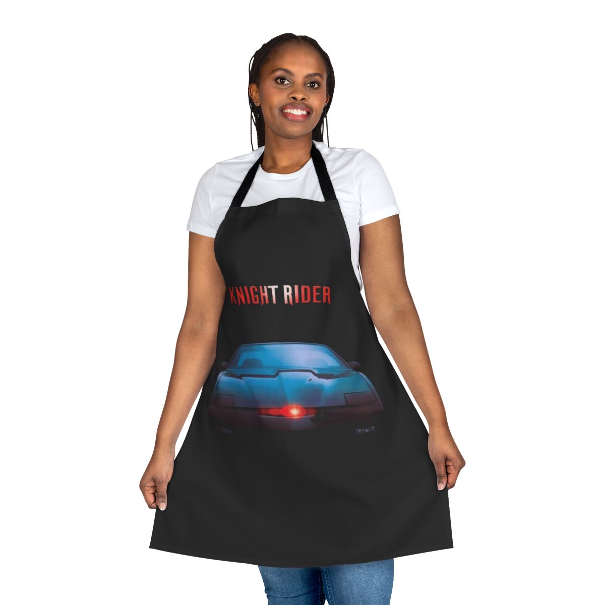 Apron featuring the iconic Knight Rider car and David Hasselhoff